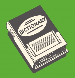 An illustration of a dictionary
