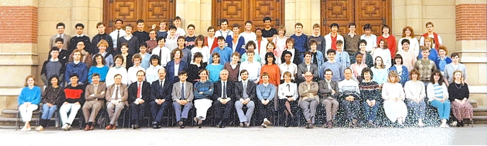 Class photo including Sandie Okoro